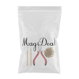 Maxbell 500x Micro Link Rings Beads Plier Hook Pulling Needle Tools  7