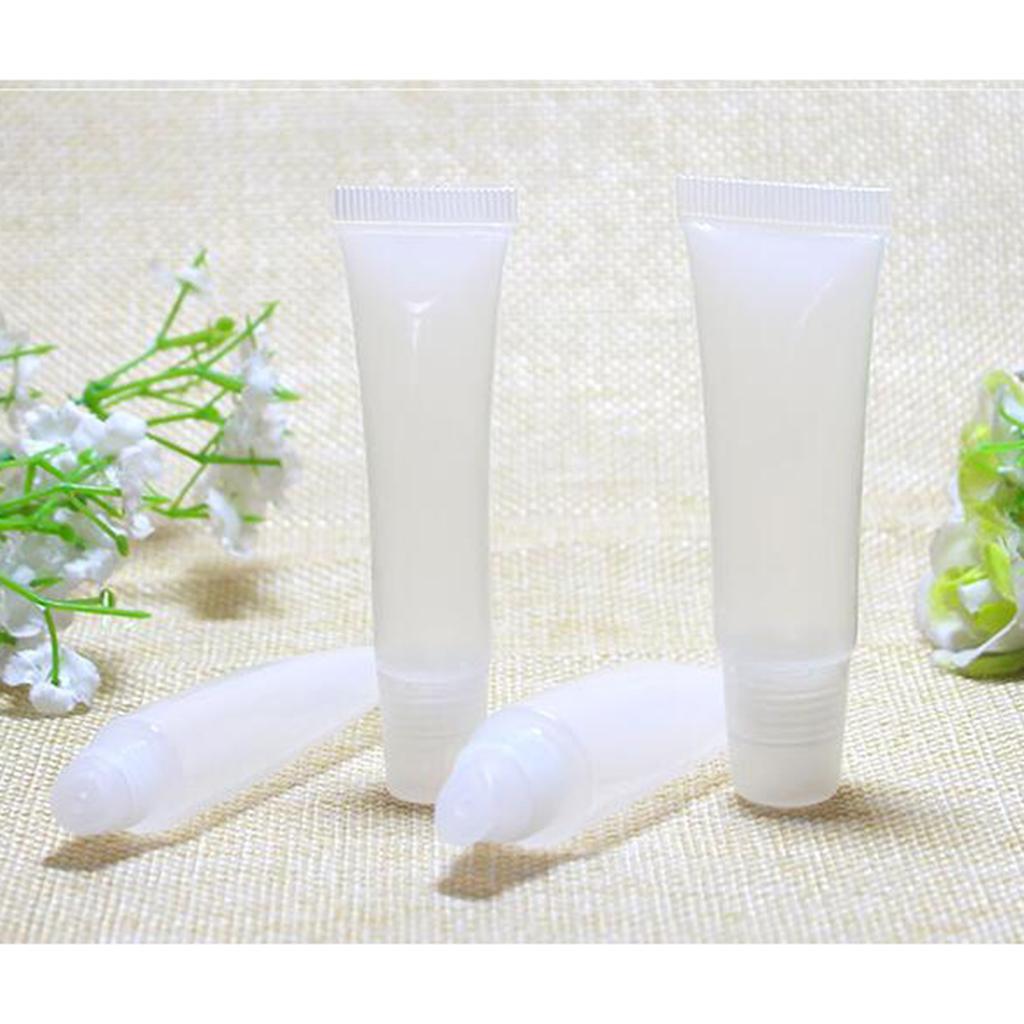 20pcs Empty PVC Tubes Lip Gloss Balm Cosmetic Cream Containers 15ml