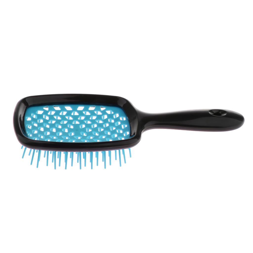 Maxbell Hair Scalp Massage Comb Paddle Detangler Brush Salon Hairdressing blue - Aladdin Shoppers
