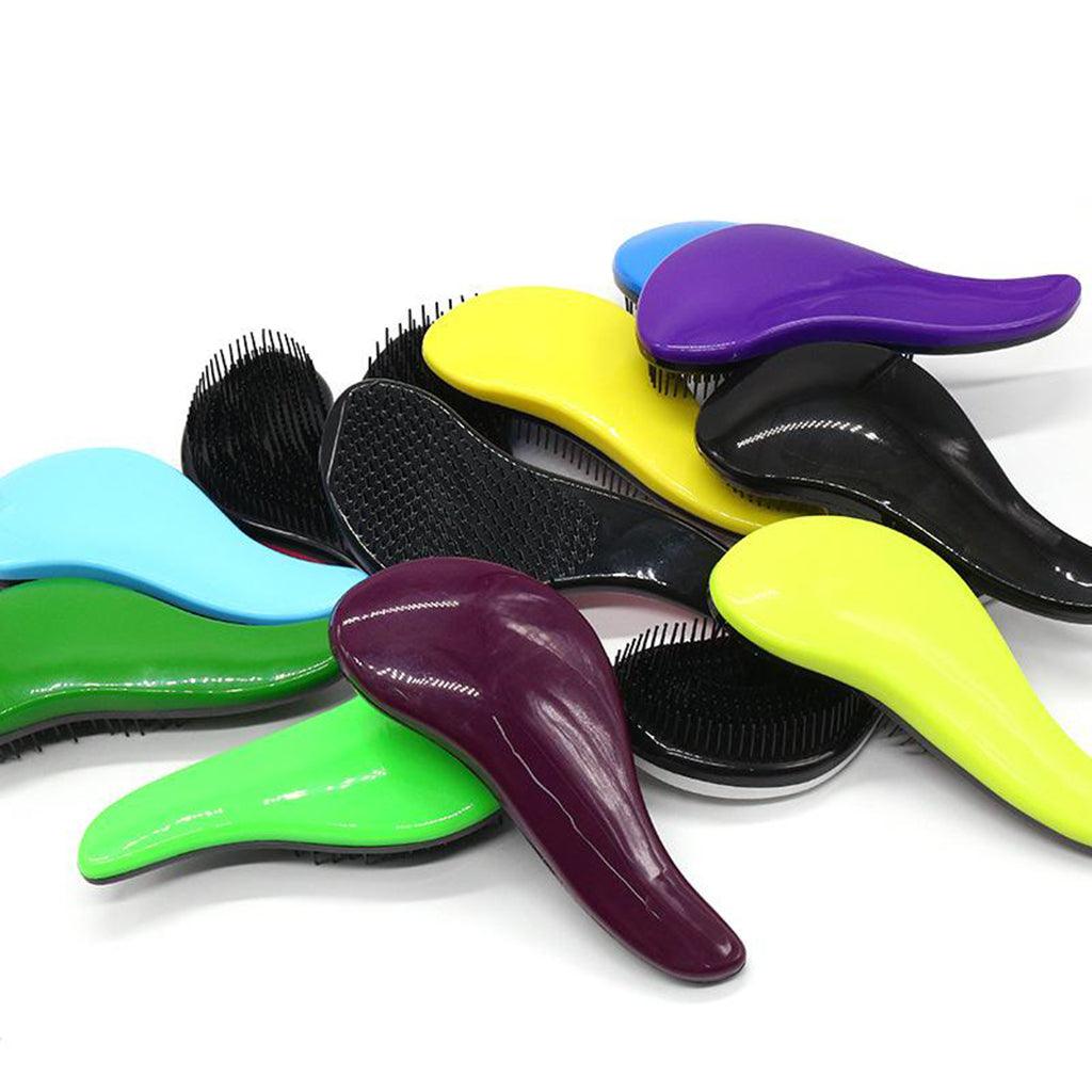 Hair Brush Tangle Free Hair Combs Unique Handle Detangling Comb Blue