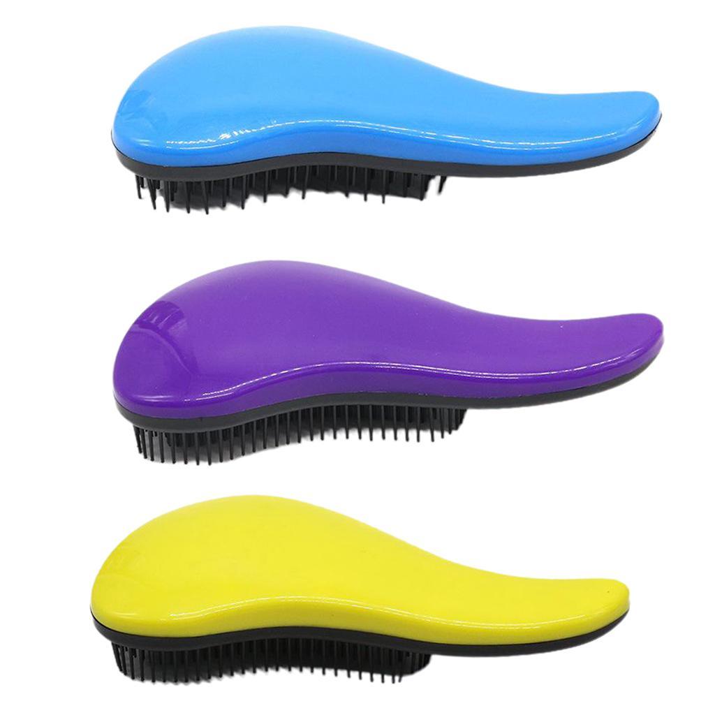 Hair Brush Tangle Free Hair Combs Unique Handle Detangling Comb Yellow