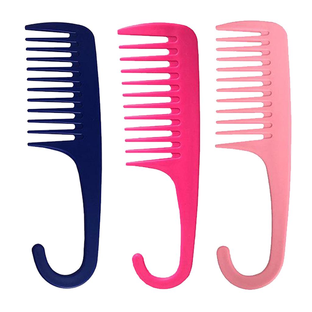 Maxbell Wide Tooth Comb Shower Comb With Hook for Long Wet Dry Hair Tangle Free red - Aladdin Shoppers