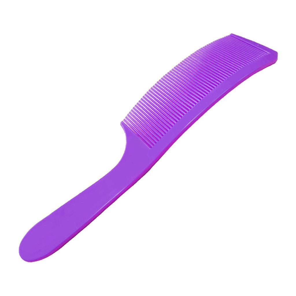 Maxbell Barber Stylist Curved Styling Comb Flat Top Hairdressing Comb Purple - Aladdin Shoppers