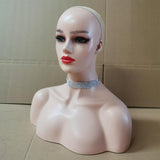 Female Mannequin Manikin Head Model Wig Glasses Hat Display Stand Skin