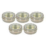 Refillable Aluminium Tin Balm Pots Cosmetic Jar Cream Containers 5 Pack