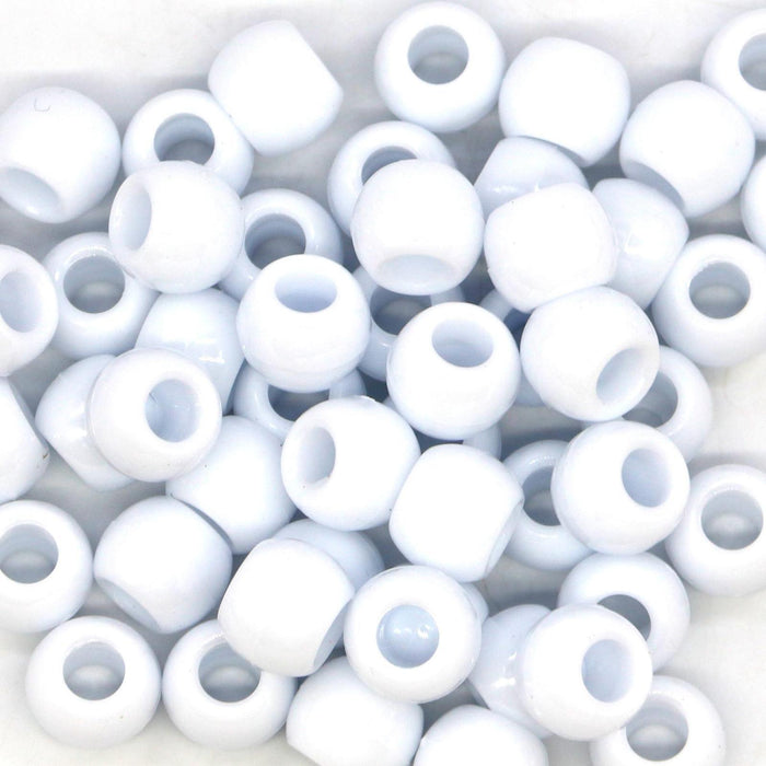 Maxbell 240Pcs 5mm Hole Hair Tie Braid Beads Loose Spacer Beads for Jewellery Making - Aladdin Shoppers