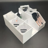 Maxbell Cosmetic Organizer Eyelash Extension Tools Storage Box White Acrylic - Aladdin Shoppers