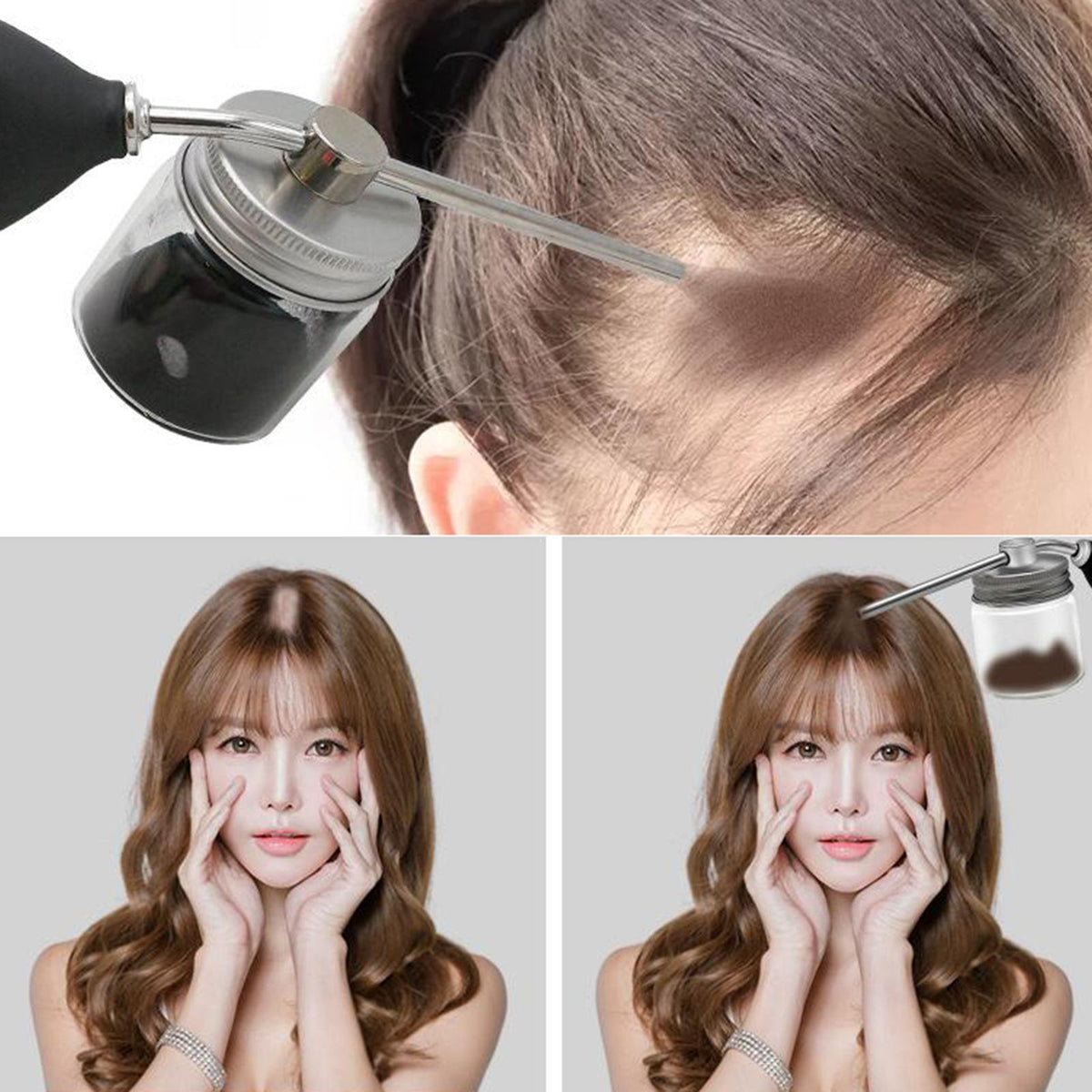 Refillable Talc Powder Blower Puffer Barbers Talcum Spray Bottle Hair Salon