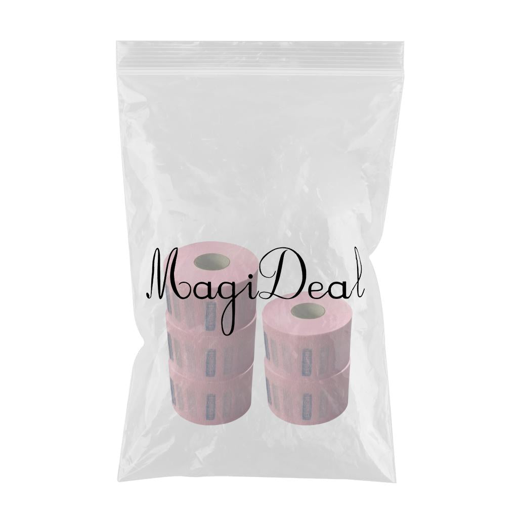 500pcs Disposable Neck Paper Strips Barber Tools Salon Hairdressing Pink