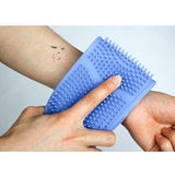 Maxbell Silicone Back Scrubber Body Cleaning Tool Bath Belt Massage Brush Blue - Aladdin Shoppers