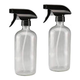 2pcs 250/500ml Boston Empty Amber/Blue Glass Spray Bottle clear 500ml