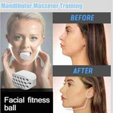 Jaw Exerciser Chin Line Lifting Facial Exerciser Double Chin Reducer White