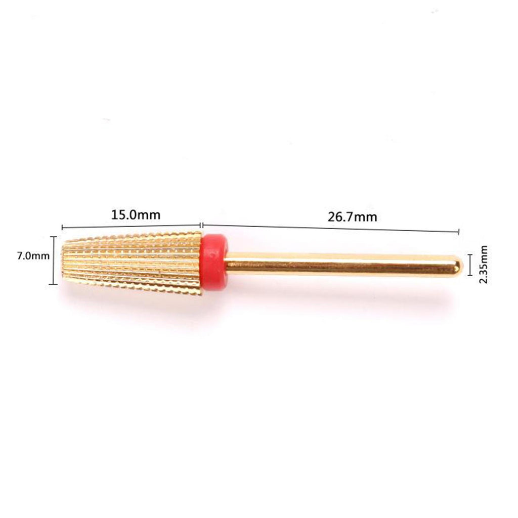 Tapered Nail Drill Bit 3/32 Shank Two Way Rotate Use Manicure Medium"