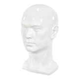 Mannequin Head Man Dummy for Scarf Hat Sunglass Display Manikin Head White