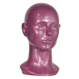 Female PVC PVC Mannequin Head Model Hat Wig Display Stand Rack Purple