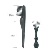 Maxbell 2 Pieces Mini Nylon Bristles Hair Brush Cleaning Tool Remover Rake Comb Set