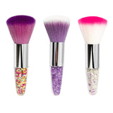 Maxbell Soft Foundation Nail Brush Gel Powder Dust Remover Nail Art Tools Purple