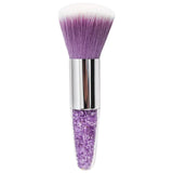 Maxbell Soft Foundation Nail Brush Gel Powder Dust Remover Nail Art Tools Purple