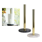 Maxbell Anti-slip Modern Metal Toilet Paper Stand Creative Countertop Decor Gray