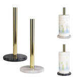 Maxbell Anti-slip Modern Metal Toilet Paper Stand Creative Countertop Decor Gray