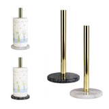 Maxbell Anti-slip Modern Metal Toilet Paper Stand Creative Countertop Decor Gray