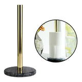 Maxbell Anti-slip Modern Metal Toilet Paper Stand Creative Countertop Decor Gray