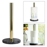 Maxbell Anti-slip Modern Metal Toilet Paper Stand Creative Countertop Decor Gray