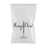 Maxbell Anti-slip Modern Metal Toilet Paper Stand Creative Countertop Decor White