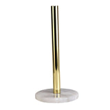 Maxbell Anti-slip Modern Metal Toilet Paper Stand Creative Countertop Decor White