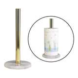 Maxbell Anti-slip Modern Metal Toilet Paper Stand Creative Countertop Decor White