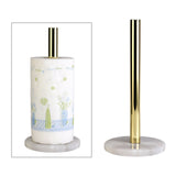 Maxbell Anti-slip Modern Metal Toilet Paper Stand Creative Countertop Decor White