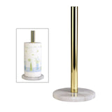 Maxbell Anti-slip Modern Metal Toilet Paper Stand Creative Countertop Decor White