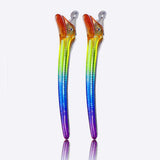Maxbell 4pcs Rainbow Air Cushion Comb No Knots with 2 Clips for Hair Styling