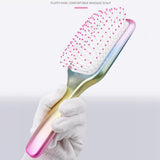 Maxbell 4pcs Rainbow Air Cushion Comb No Knots with 2 Clips for Hair Styling
