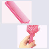 Maxbell 1Set Salon Hair Styling Plastic Barbers Brush Combs Set Purple