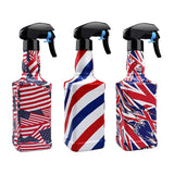 Maxbell Hairdressing Sprayer Salon Barber Water Spray Bottle  Red Blue Cross grain