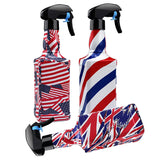 Maxbell Hairdressing Sprayer Salon Barber Water Spray Bottle  Red Blue Cross grain