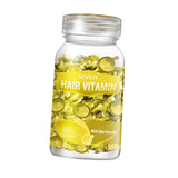 Maxbell Hair Vitamin Serum Capsule with Vitamins B5 Oil Repair Hair For Women yellow