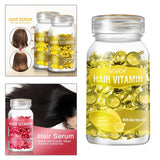 Maxbell Hair Vitamin Serum Capsule with Vitamins B5 Oil Repair Hair For Women yellow