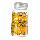 Maxbell Hair Vitamin Serum Capsule with Vitamins B5 Oil Repair Hair For Women orange