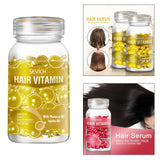 Maxbell Hair Vitamin Serum Capsule with Vitamins B5 Oil Repair Hair For Women golden