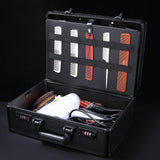 Maxbell Large Barber Salon Tool Kits Storage Travel Carry Case Organizer Box Black