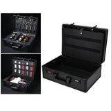 Maxbell Large Barber Salon Tool Kits Storage Travel Carry Case Organizer Box Black