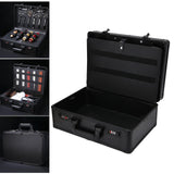 Maxbell Large Barber Salon Tool Kits Storage Travel Carry Case Organizer Box Black