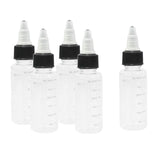 Maxbell 5pcs 30/60/100/120/250/500ml Tattoo Ink Bottle with Twist Cap + Scale  30ML