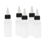 Maxbell 5pcs 30/60/100/120/250/500ml Tattoo Ink Bottle with Twist Cap + Scale  30ML