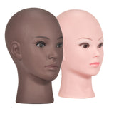 Maxbell Manikin Wig Making Bald Mannequin Head Model Rack for Sunglasses Color 01