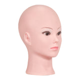 Maxbell Manikin Wig Making Bald Mannequin Head Model Rack for Sunglasses Color 01