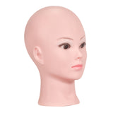 Maxbell Manikin Wig Making Bald Mannequin Head Model Rack for Sunglasses Color 01