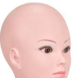 Maxbell Manikin Wig Making Bald Mannequin Head Model Rack for Sunglasses Color 01